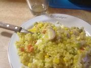 Una foto de salteado de rabanitos