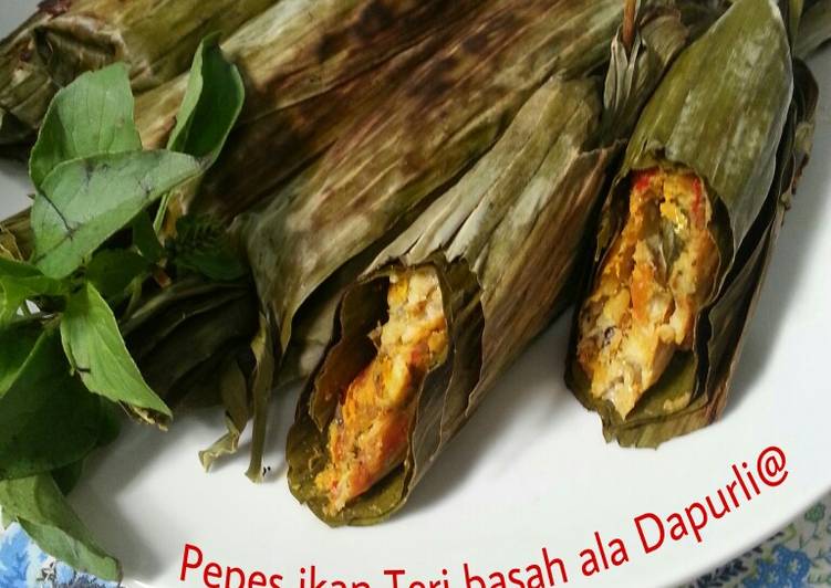 Pepes Ikan Teri basah ala Dapuli@