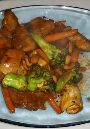 A picture of Breedom Asian Style Pork Rice Bowl.
