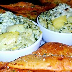 A picture of Mike's Favorite Spinach Artichoke Dip.