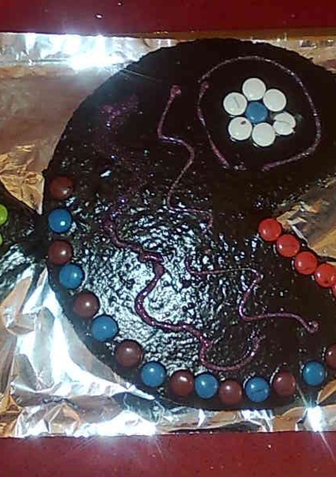 Una foto de Tarta pez de chocolate