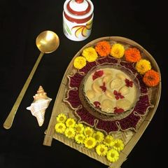 A picture of Rice Dumplings in Jaggery Malai.