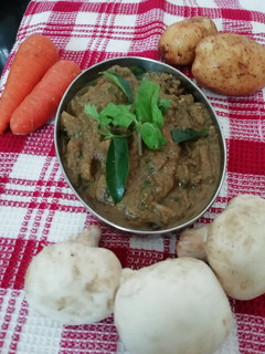 செட்டிநாடு காளான் கிரேவி(chettinadu mushroom gravy recipe in tamil) செய்முறை முக்கிய புகைப்படம்