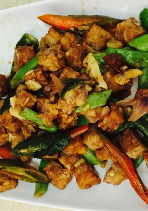 Foto resep Sambal goreng tempe cabe hijau