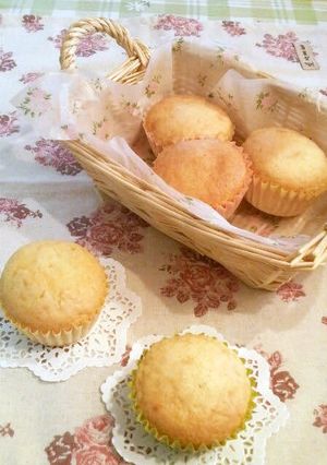 A picture of Muffins Made Easily with Pancake Mix and Heavy Cream.