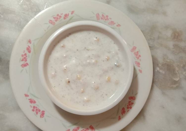 Easiest Way to Prepare Homemade Yoghurt bundi raita