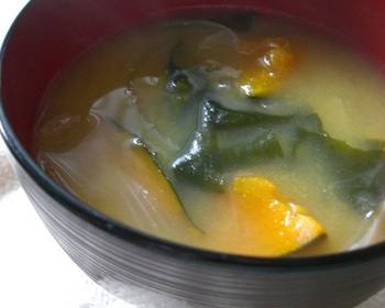 The New Way Make Recipe Miso Soup with Kabocha Squash and Onion Delicious Perfect