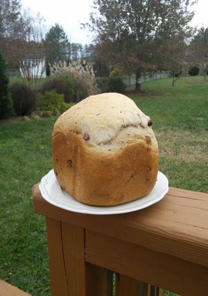 A picture of Cranberry Cinnamon Bread.