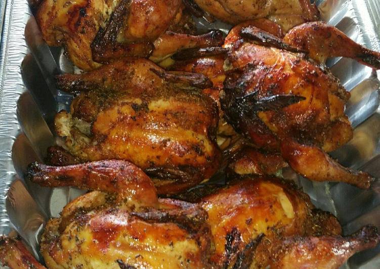 Recipe of Appetizing Smoked Cornish Hens