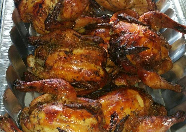 Recipe of Favorite Smoked Cornish Hens