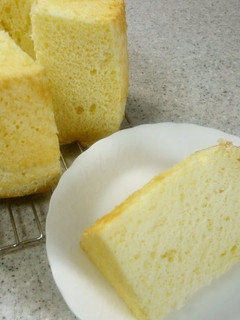 A picture of Delicious Fluffy Chiffon Cake with Pancake Mix.