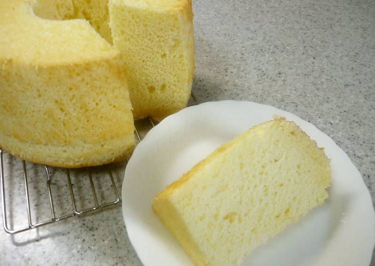 Simple Way to Make Quick Delicious Fluffy Chiffon Cake with Pancake Mix