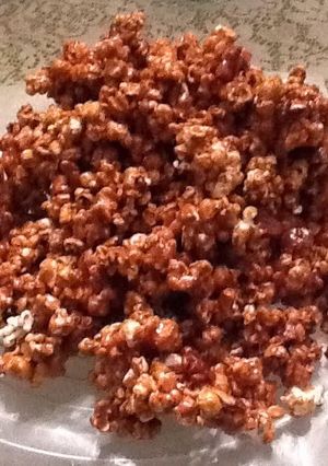 A picture of Candi's Caramel Popcorn.