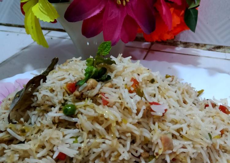 Steps to Make Ultimate Special chicken and vegetable rice Chinese