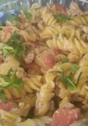 A picture of Chicken macaroni.