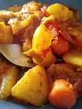 Repollo en salsa de tomate y curry