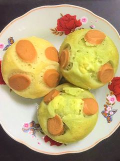 Hình của món Bánh bông lan hấp.