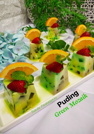 Foto resep Pudding Green Mozaik