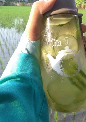 Foto resep Water infused jeruk nipis dan timun