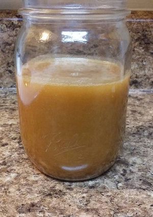 A picture of Homemade Salted Caramel Sauce.