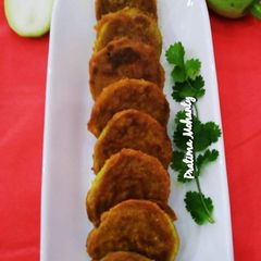 A picture of Bottle Gourd Fritters.