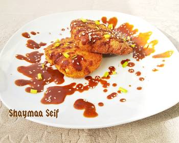 How To Cooking Recipe Fried crispy chicken with chocolate sauce Delicious