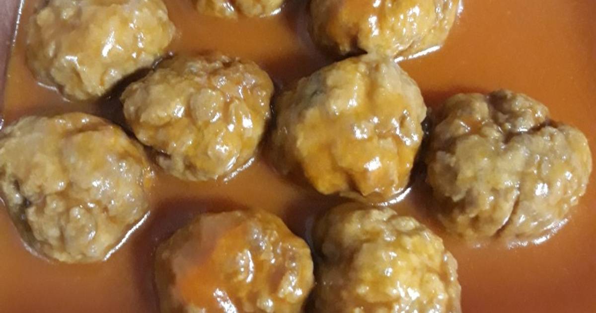 Albóndigas con salsa de tomate Receta de Maribel- Cookpad