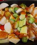 Sweet roasted winter veg: Child friendly