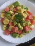 Banana, ovacado and melon pudding. #Nonheatsnack