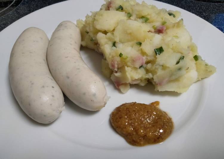 Salat kentang ala orang jerman (Kartoffelsalat)