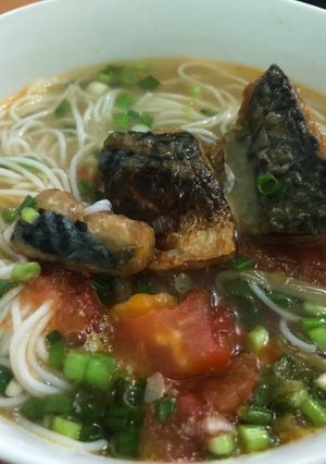 Hình của món Bún cá Thu Nhật 15p.