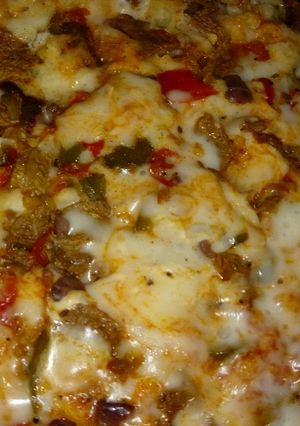 صورة لوصفة بيتزا الطاسة 🍕🍕