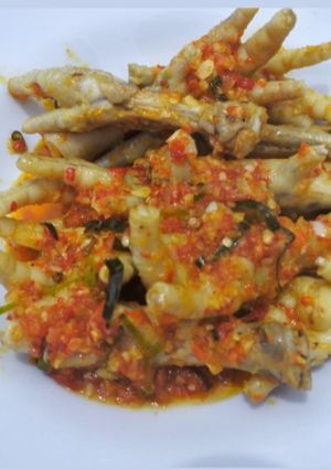 Foto resep Ceker Pedas Merco Daun Jeruk