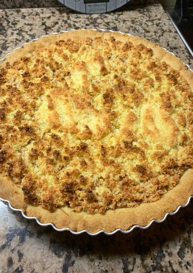 Una foto de Torta coco y dulce de leche!