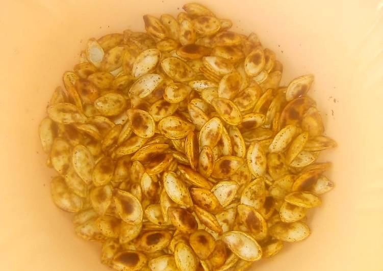 Recipe of Speedy Roasted Pumpkin Seeds