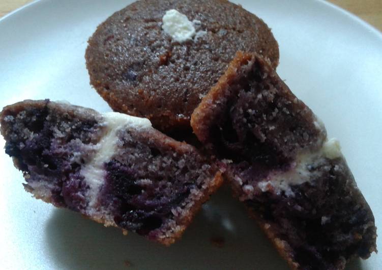 Step-by-Step Guide to Make Favorite Blueberry muffins with cream cheese filling