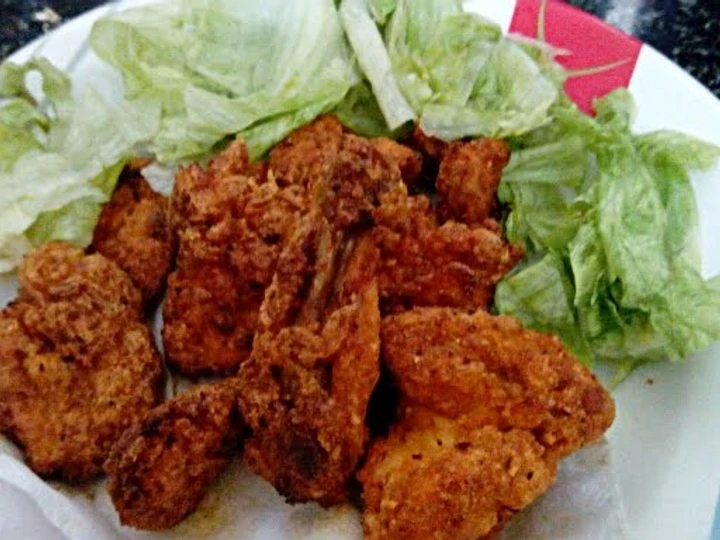 Easy Way Make Recipe EASY CRISPY Fried chicken .. that is Can Pamper Your Tongue, Can Spoil the Tongue}