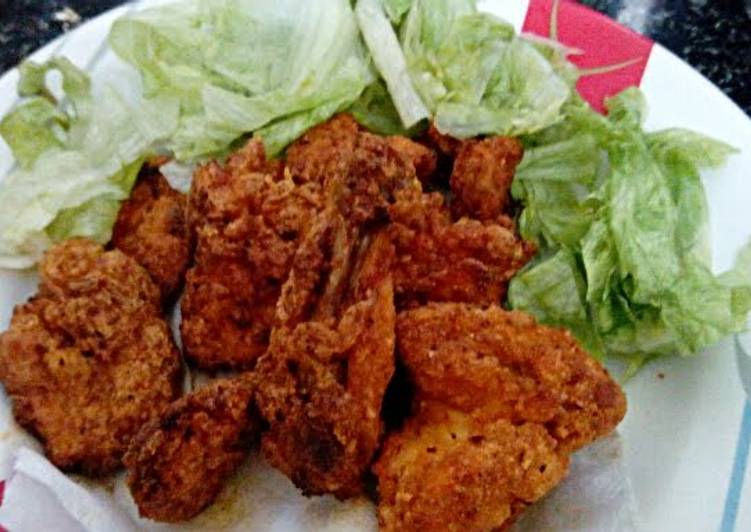 Recipe of Speedy EASY CRISPY Fried chicken ..