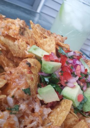 A picture of Crab Nachos.