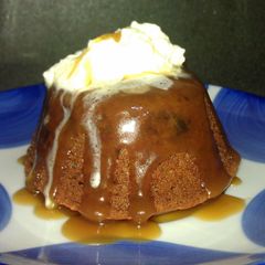 A picture of Sticky date pudding with butterscotch sauce.
