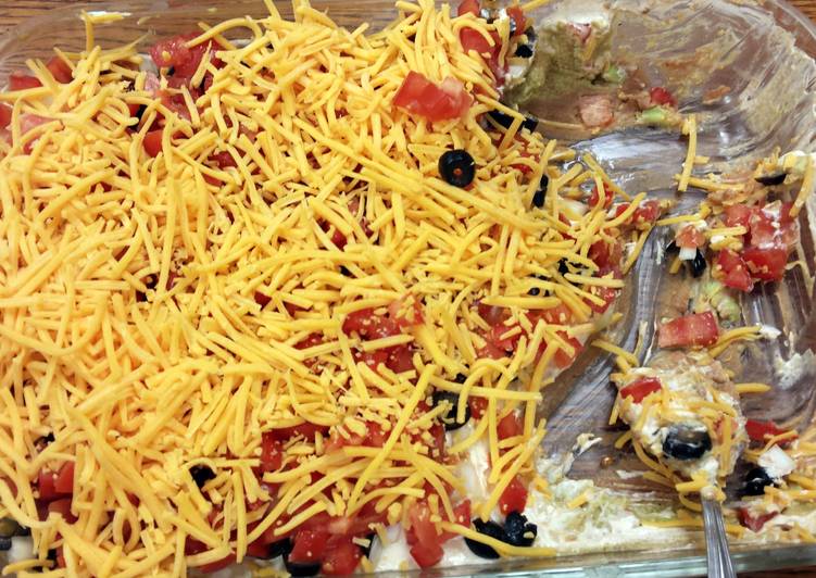 Step-by-Step Guide to Make Favorite 7 layer Tex-Mex dip