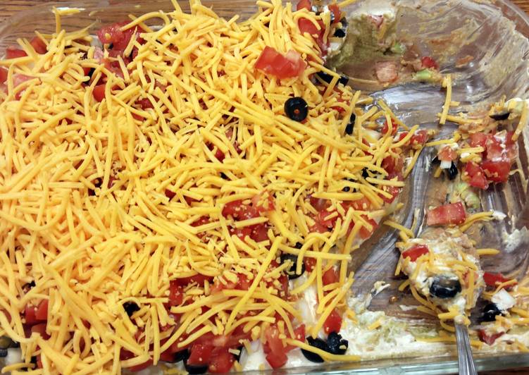 Steps to Make Award-winning 7 layer Tex-Mex dip