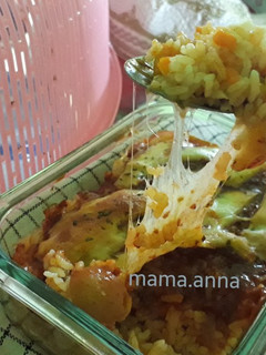 Foto resep Spicy Cheesy Bolognaise Baked Rice