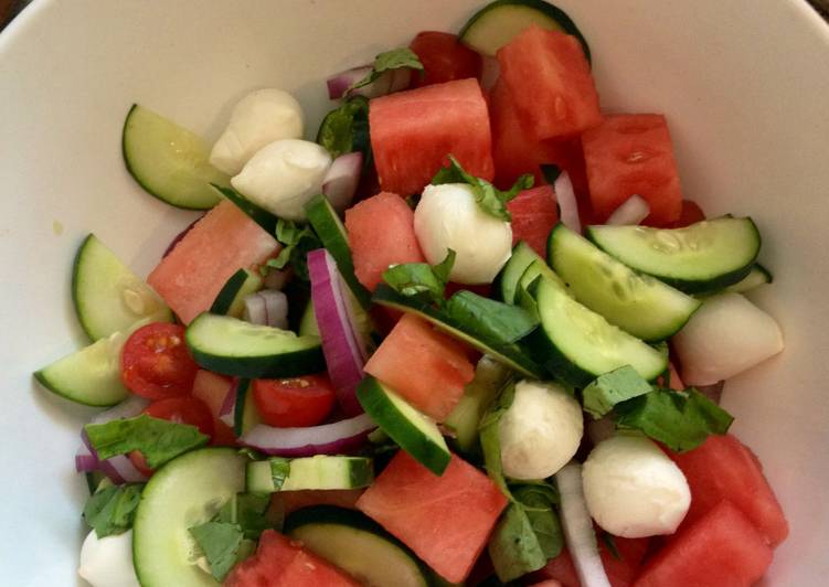 Recipe of Any-night-of-the-week Cucumber And Watermelon Salad