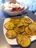 Rodajas de Zapallo italiano grillado al parmesano