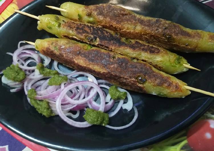 Peas sweet potato seekh kabab