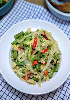 Foto resep Orek Buncis dan Telur