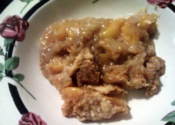 Fresh, Serving Recipe Easy Cake Peach Cobbler Very Delicious