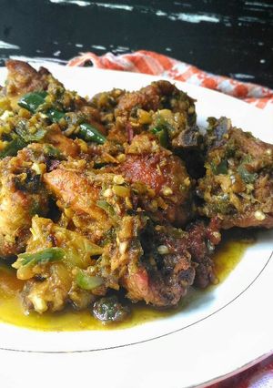 Foto resep Ayam Goreng Lado Mudo Khas Padang (Ayam Cabe Ijo)