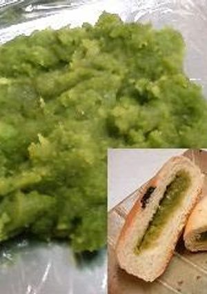 A picture of Fava Bean Paste (or Edamame).